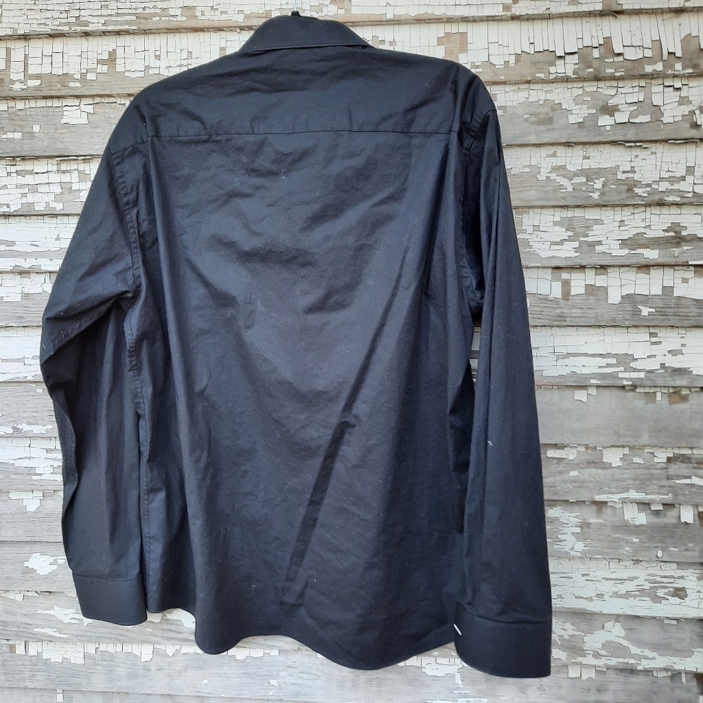 🌟 JARED LANG Button Up LS Collared Dress Shirt size xl - Picture 6 of 6